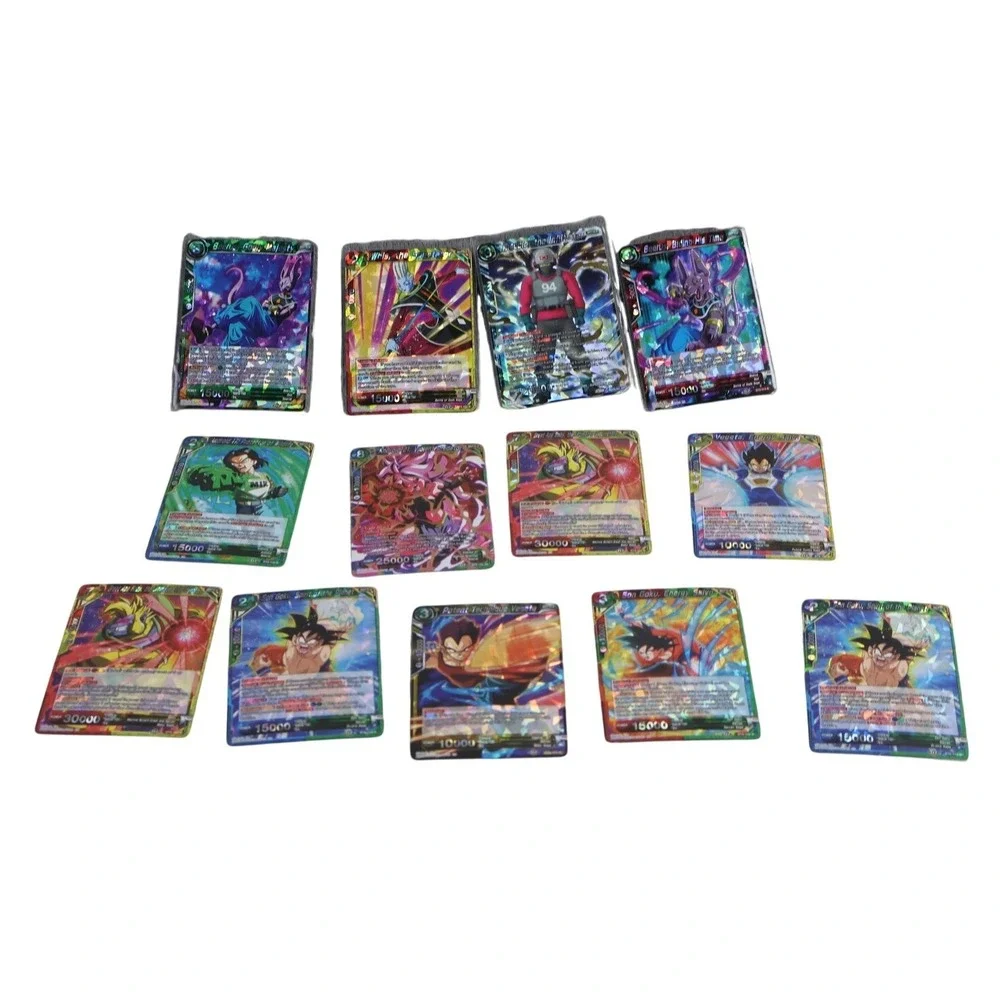 Dragon Ball Super Card Game Bandai Holo Lot 12 Goku Vegeta‎ Beerus Android 18